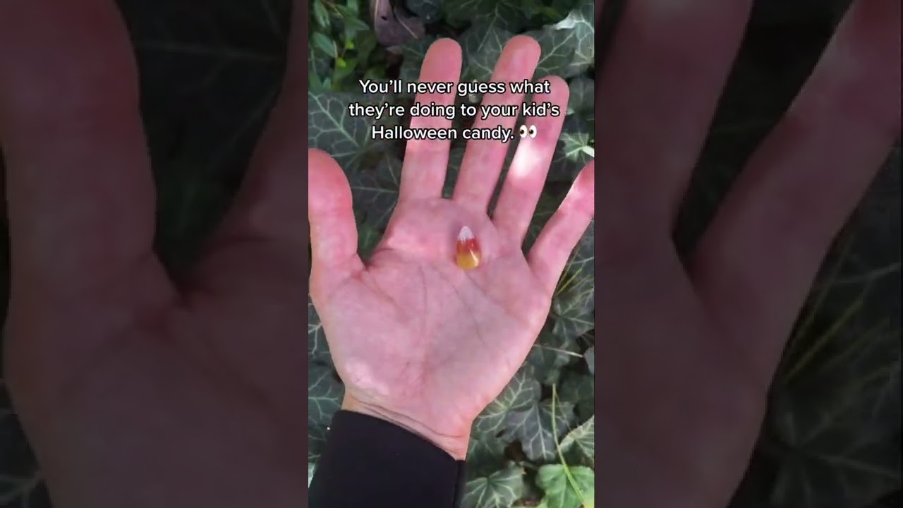 This candy corn is made out of real gemstones! 