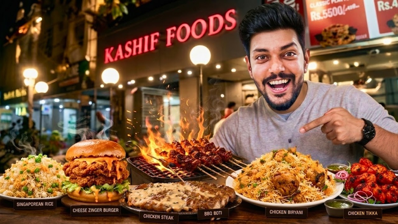 I Tried Kashif Foods Full Menu | Best & Worst Street Food in Karachi ...