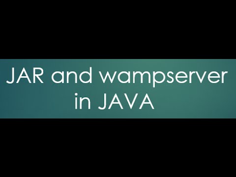 60  Jar file and tomcat and wampserver