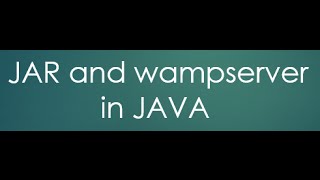 60  Jar file and tomcat and wampserver