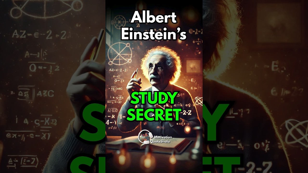 Albert Einstein's 1 Best Study Routine 🔥 Best Study Tips #studymotivation #studytips
