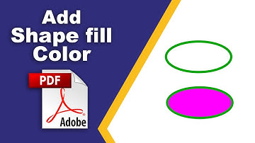 How to add shape fill color in pdf file in Adobe Acrobat Pro DC 2022