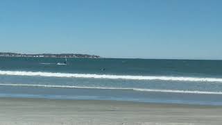 Nahant Windsurfing on a cold day in March