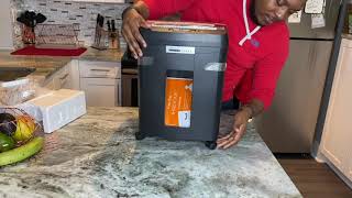 Embassy 9-Sheet Micro-Cut Shredder with 90 Sheet Auto Feed