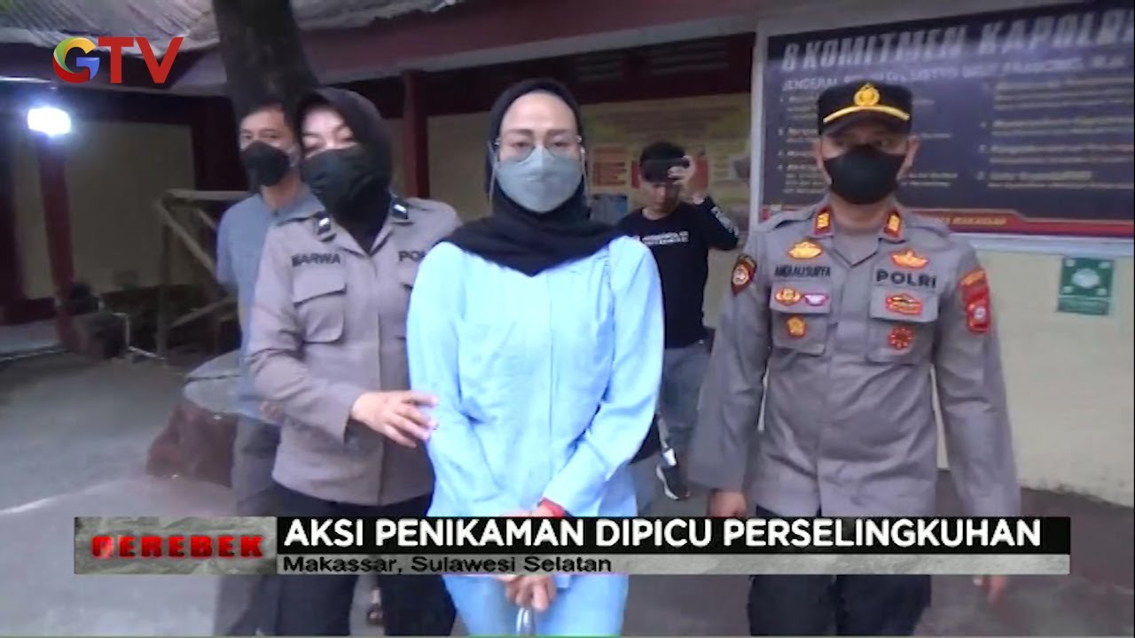 Seorang Wanita Nekat Tikam Selingkuhan Suaminya di Makassar #Gerebek 29/07