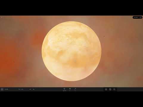 유니버스 샌드박스2 지구와 화성의충돌
