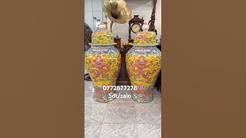 “Cặp choé rồng gốm Tàu xưa – nước men chuẩn, dáng lớn độc hiếm” #dogo #phongthuy #donoithat #đồgỗxưa
