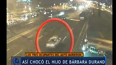 Video del choque del hijo de Brbara Durand -Telefe...