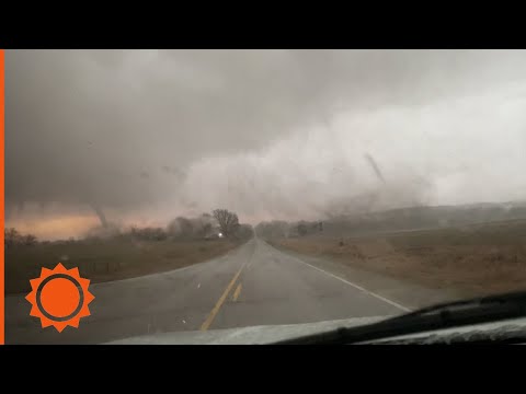 Dual tornadoes caught on camera in eastern Iowa | AccuWeather