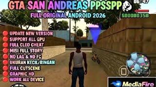 GTA SAN ANDREAS - PPSSPP - PSP EMULATOR - UKURAN KECIL - GTA SA MOD ANDROID - TERBARU 2026