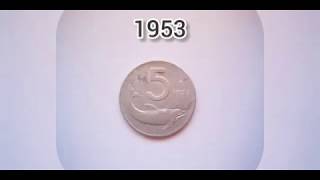 5 Lire 1953 Delfino. Descrizione E Valore.