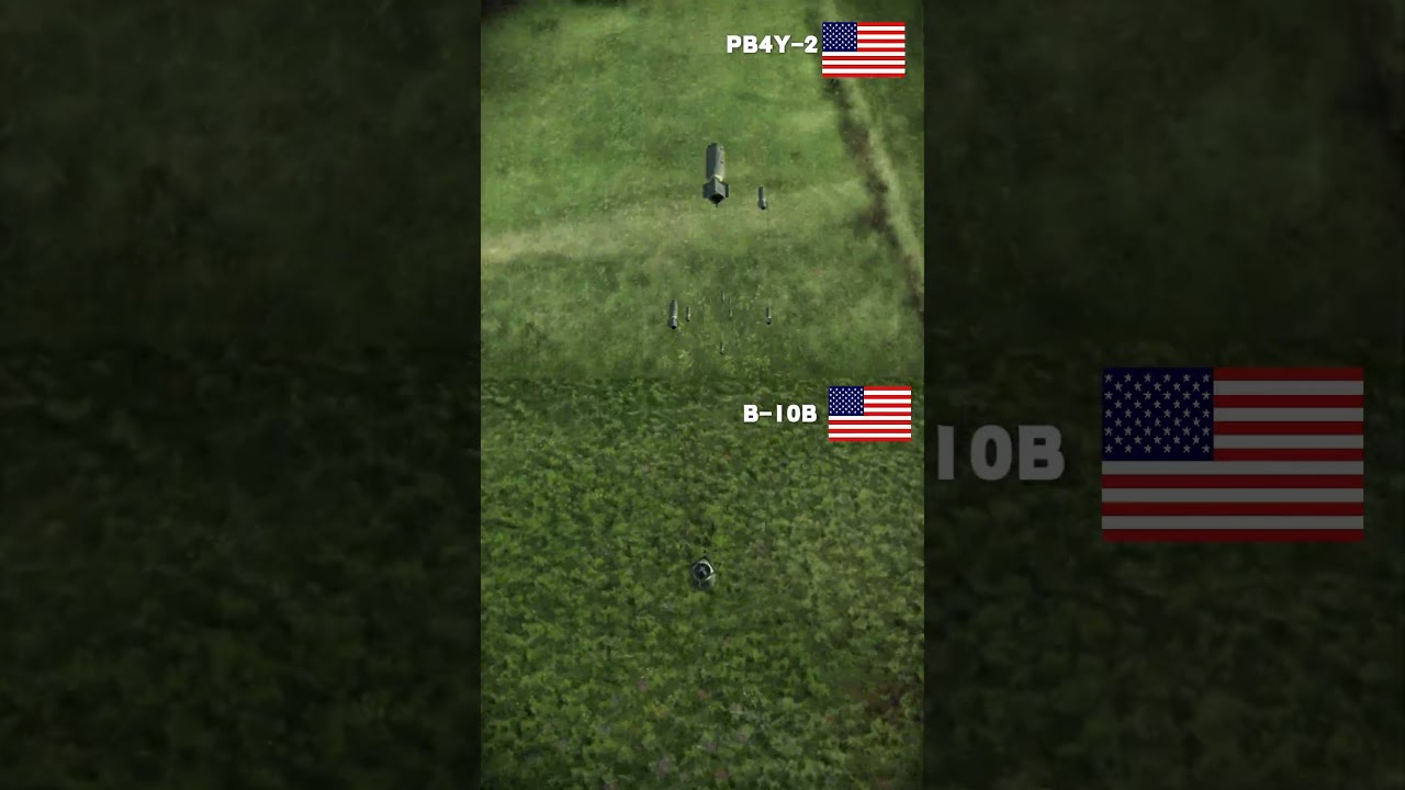 US Martin B-10B Bomber vs. PB4Y-2 Flying Boat  Bomb Droping  Comparison 