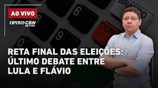 🔴AO VIVO: Flávio e Lula se preparam para não repetir, na TV Globo, os erros do 1° debate |OPT 23/10