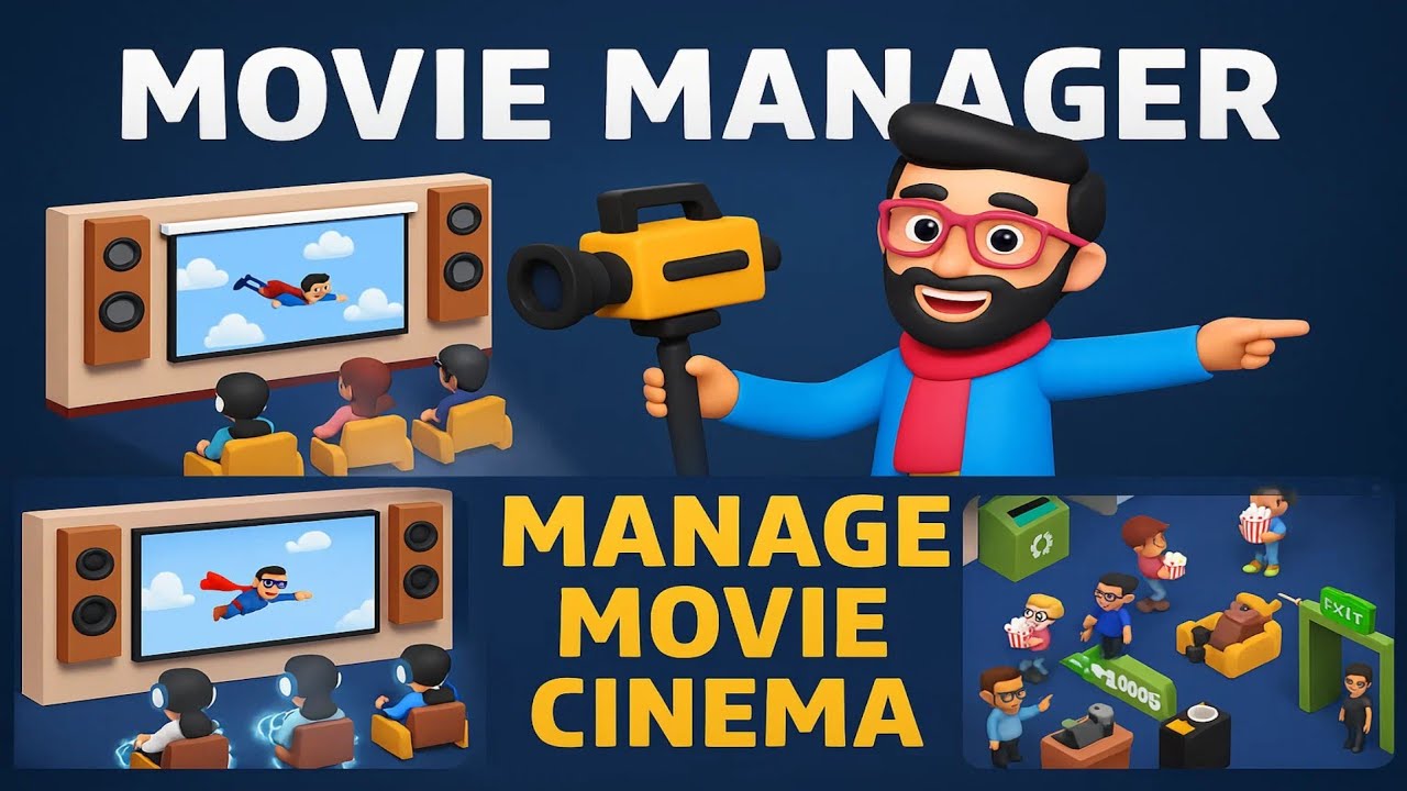 Movie Manager Gameplay 🎬 | Build Your Cinema Empire & Shoot Movie Scenes (Android)