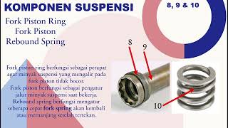 KOMPONEN KOMPONEN SUSPENSI DEPAN SEPEDA MOTOR//PPT