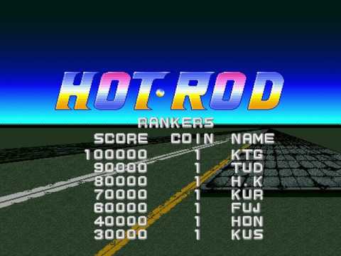 Hot Rod Sega 1988 Attract Mode 60fps