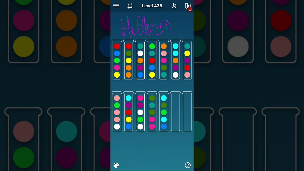 BALL SORT PUZZLE LEVEL 435