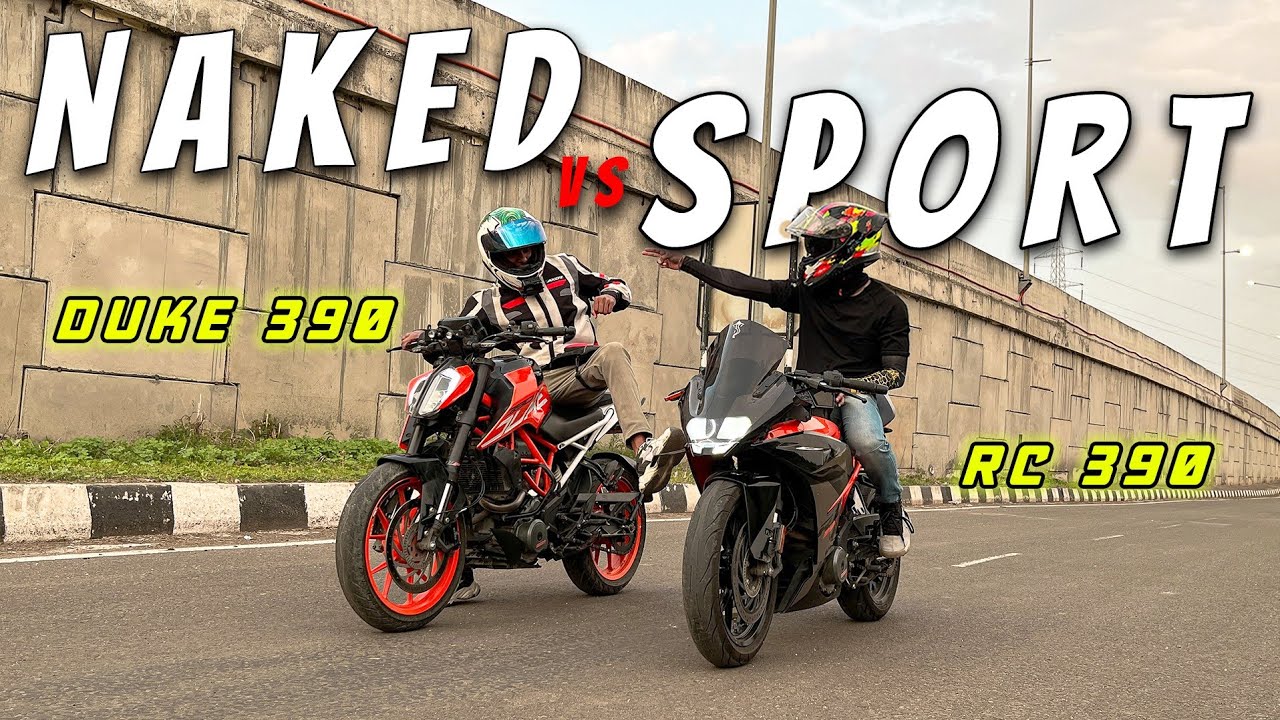 Ktm Duke 390 vs Rc 390 Drag Race | Naked vs Sports