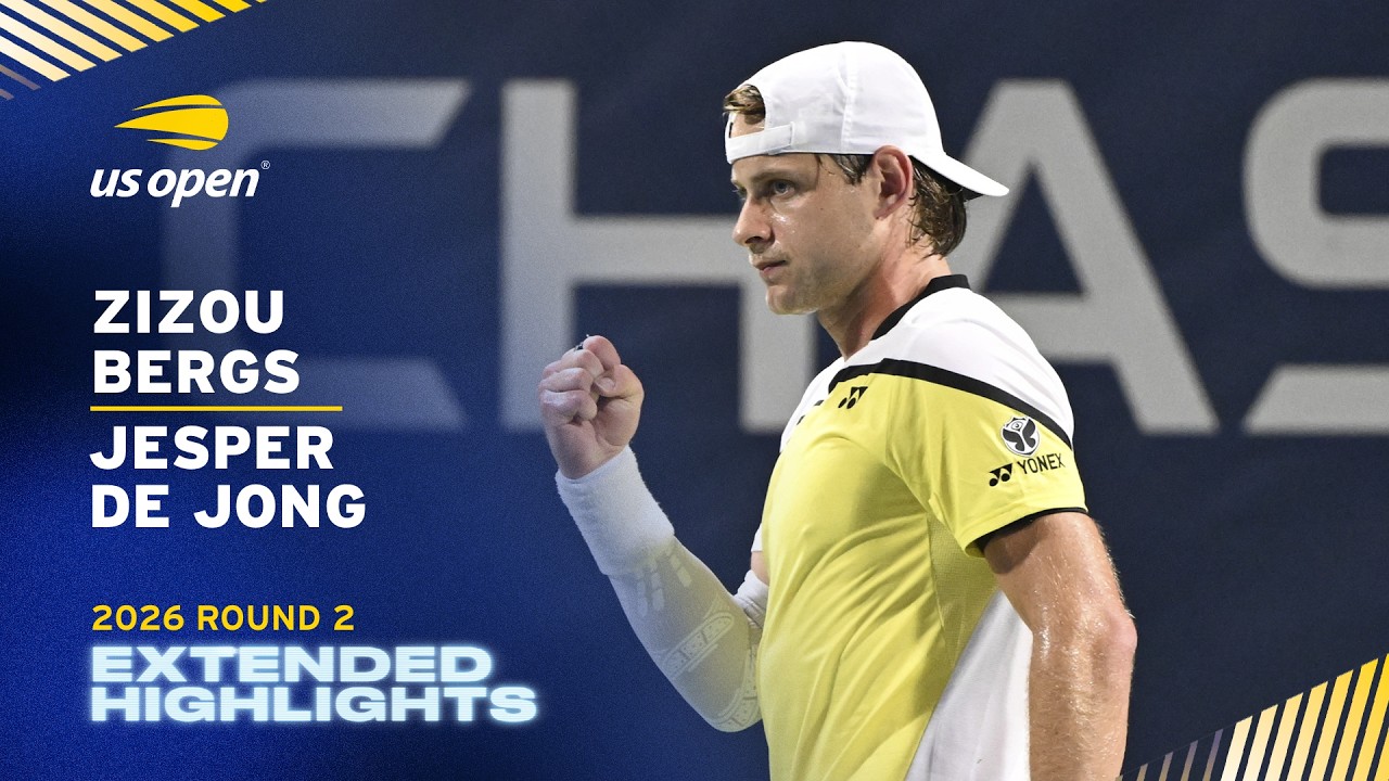 Zizou Bergs vs. Jesper de Jong Extended Highlights | 2026 US Open Round 2