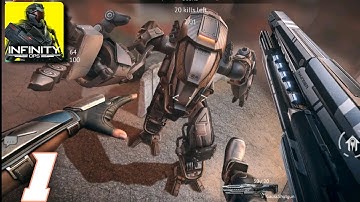 infinity Ops : Cyberpunk Fps Tutorial  Gameplay Walkthrough  (Android ios) part 1