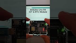 Arduino Uno R4 IOT and RTC Module #arduinouno #arduinoideas #rtc #iotprojects #ledmatrix