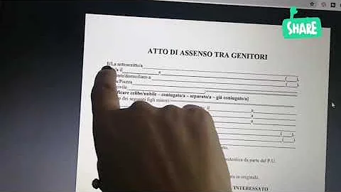 Come compilare atto di assenso tra genitori?