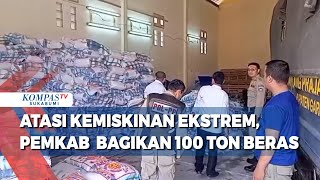Atasi Kemiskinan Ekstrem, Pemkab Garut Bagikan 100 Ton Beras