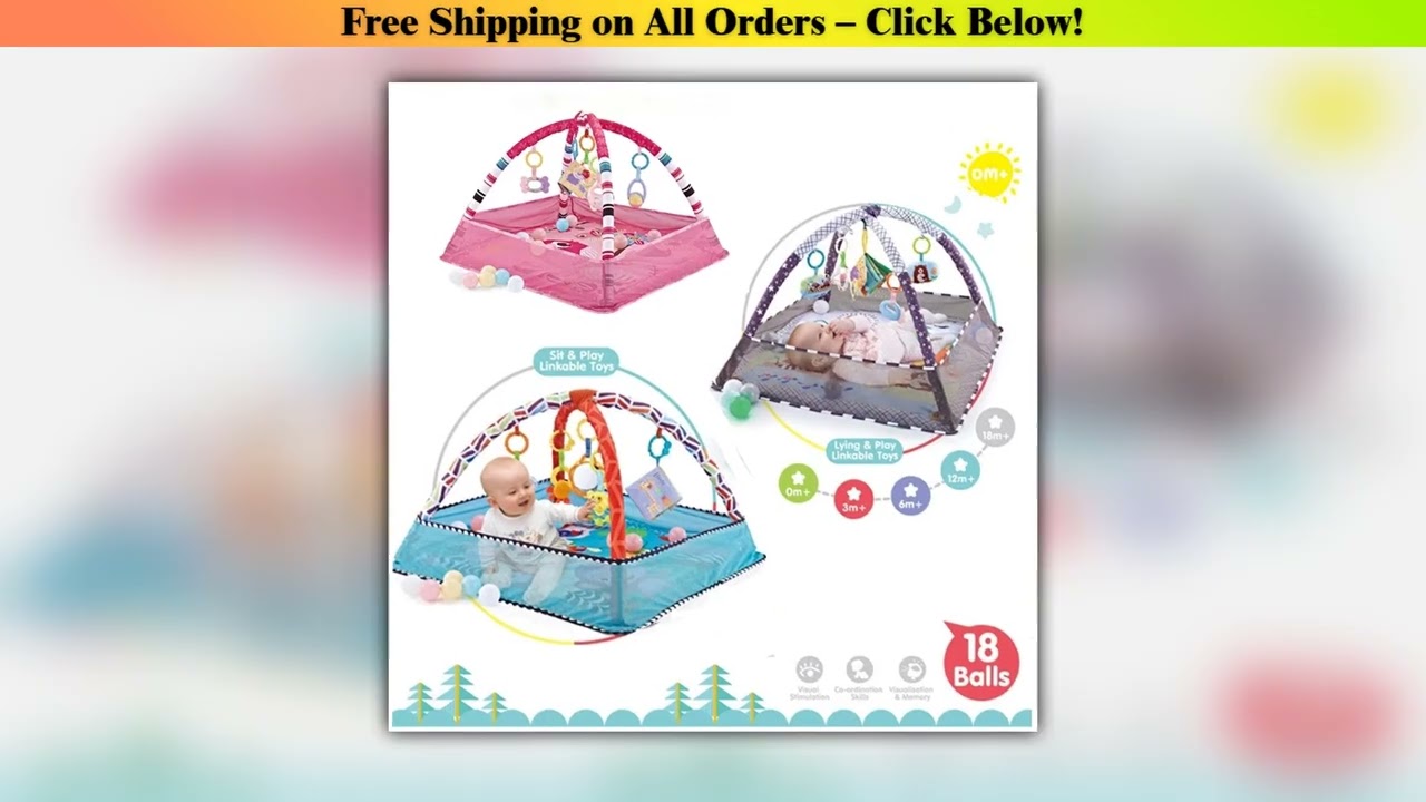 Baby Fitness Frame Crawling Game Blanket Multifunctional Educational Mat Fence Crawling Blanket