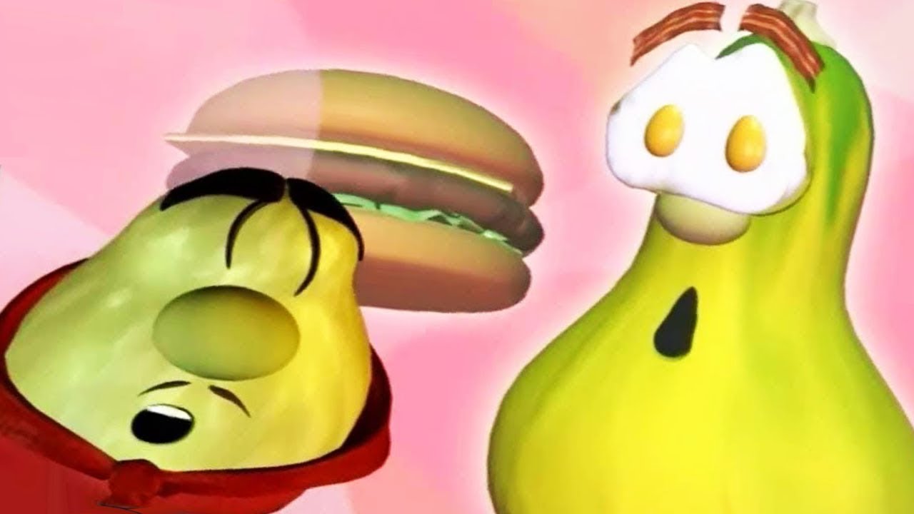 Veggie Tales His Cheeseburger Silly Songs With Larry Kids Cartoon