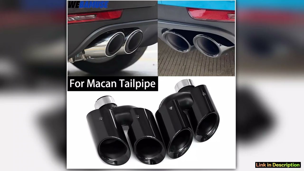 Car Exhaust Parts For Porsche Macan 20T 2014 to 2025 Replacement Quad Exhaust System Nozzles Muffle