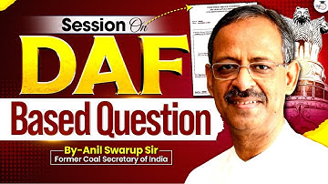 Master DAF Questions for UPSC Interview | Anil Swarup Sir’s Special Session | StudyIQ IAS