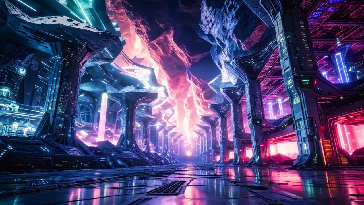 Sci-Fi Crystal Cave Ambience | Immersive 3D Audio Soundscape (Crystalpunk)