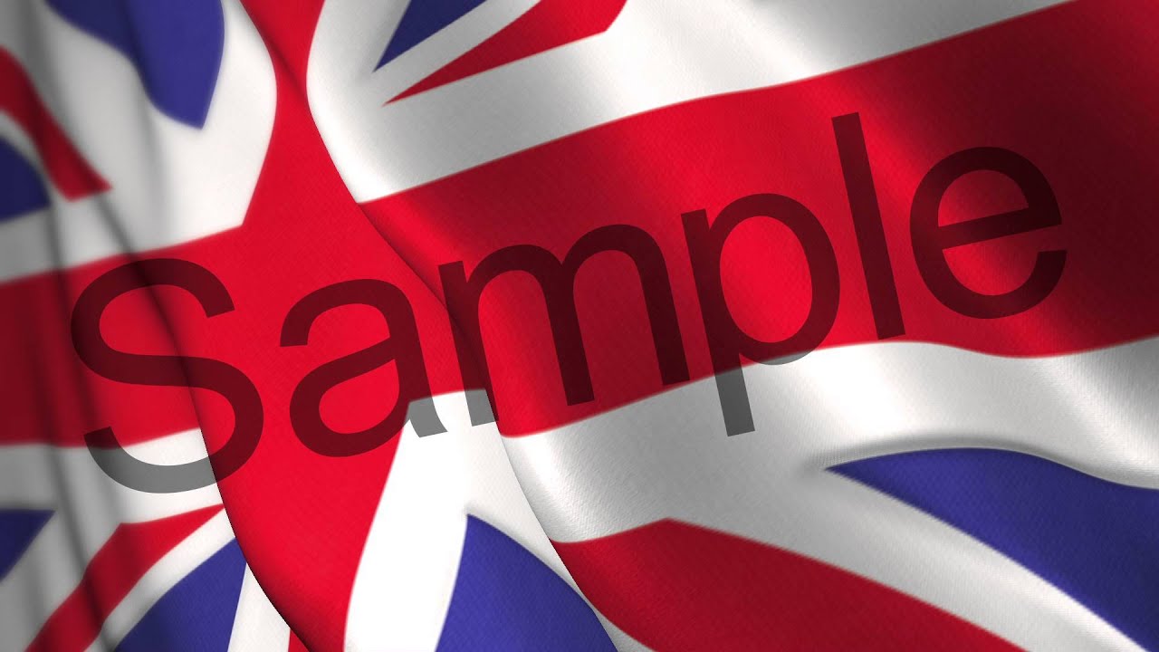 stockfootage UK union jack flag waving