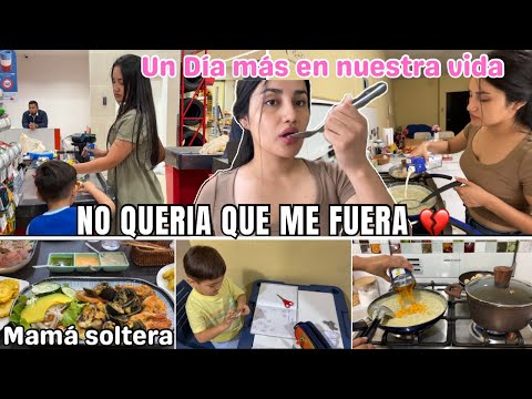 NUEVO ✅ UN DÍA MÁS EN LA VIDA DE ESTÁ JOVEN MAMÁ Y SU HIJO DE 4 AÑOS 🥺 SE PUSO A LLORAR 😢 