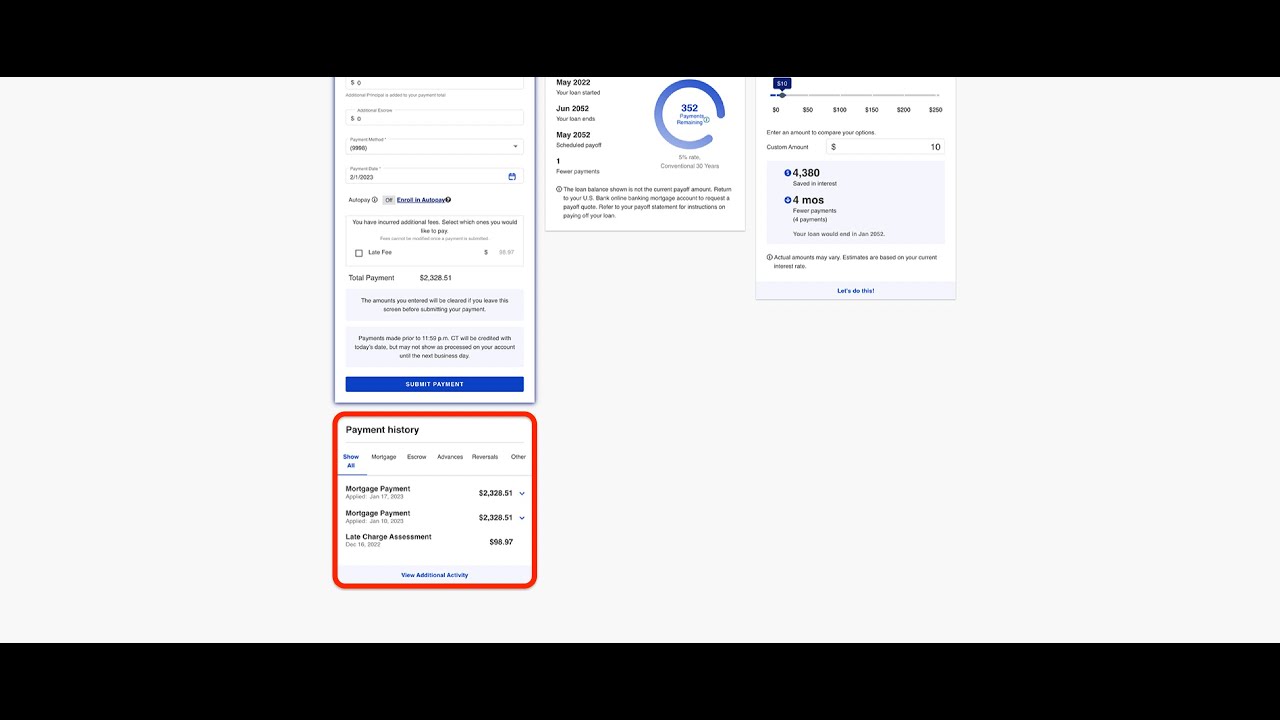 Как просмотреть выписку по ипотечному кредиту в США онлайн