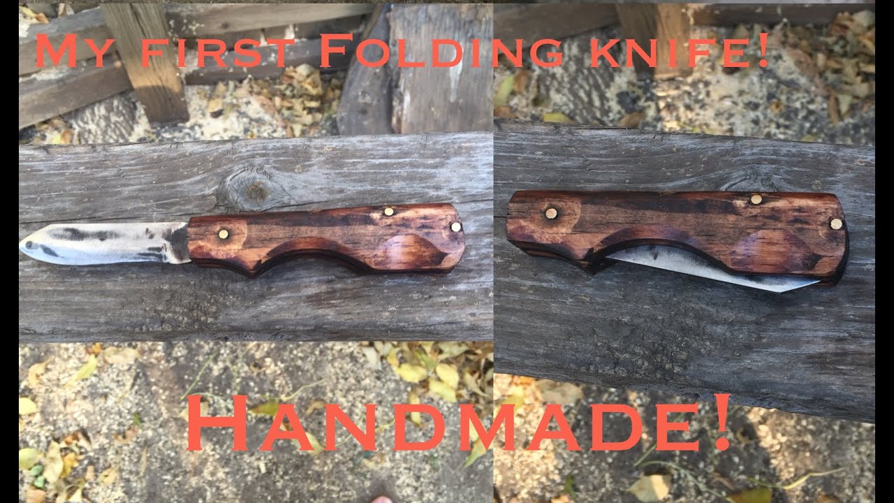 My First Folding Knife! (Handmade Pocket Knife) YouTube