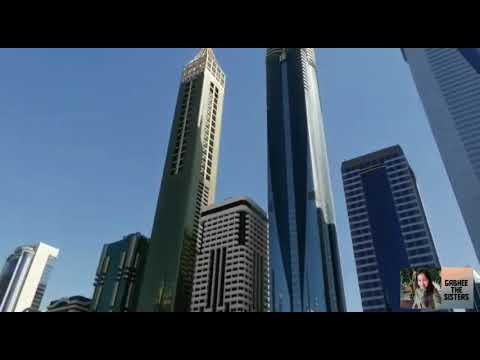 View of Dubai /The Museum of the Future and Yas WaterWorld Abu Dhabi
