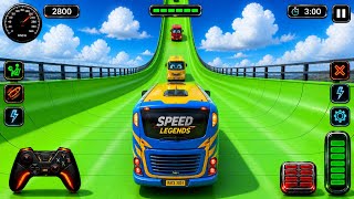 Mega Ramp Sport Bus 🚌 Racing 3D  - Extreme Car Stunts -Android Gameplay  screenshot 1