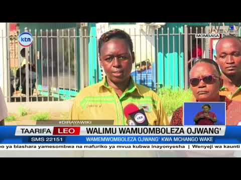 Viongozi Wa KUPPET Pwani Wataka Waliohusishwa Na Kifo Cha Ojwang Kujiuzulu 