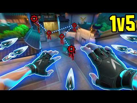 50 GODTIER 1v5's in VALORANT