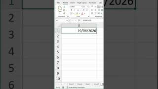 التاريخ في برنامج #اكسبلور #اكسل #exceltricks #اكسيل #exceltutorial