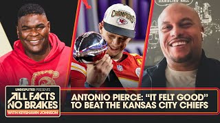 Antonio Pierce, Raiders HC remembers beating the Super Bowl champion Chiefs | All Facts No Brakes