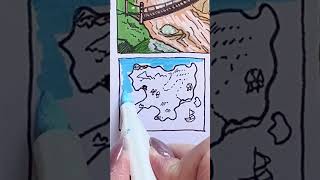 Treasure Map Drawing | Jungle Adventure Art
