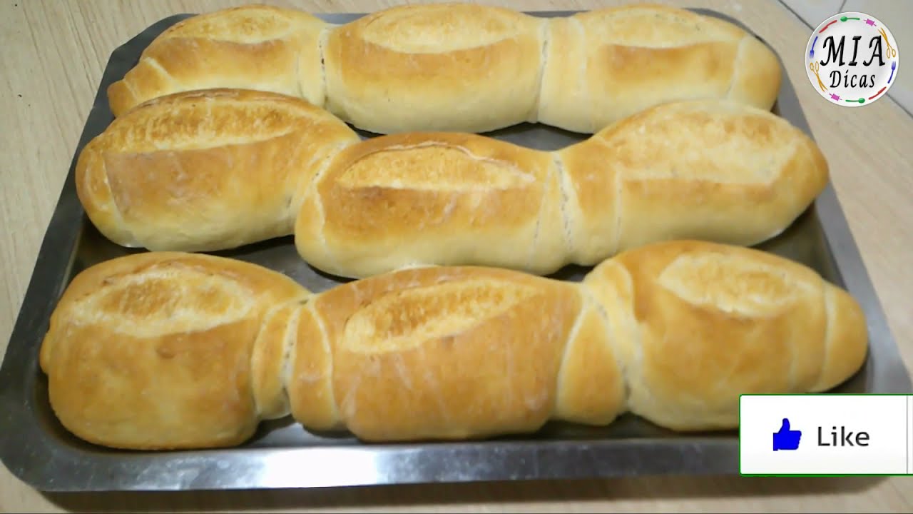 PÃO FRANCÊS - MASSA FEITA NA PANIFICADORA | Mia Dicas