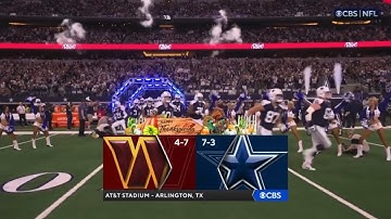 NFL on CBS intro 2023 thanksgiving | WSH@DAL | Week 12