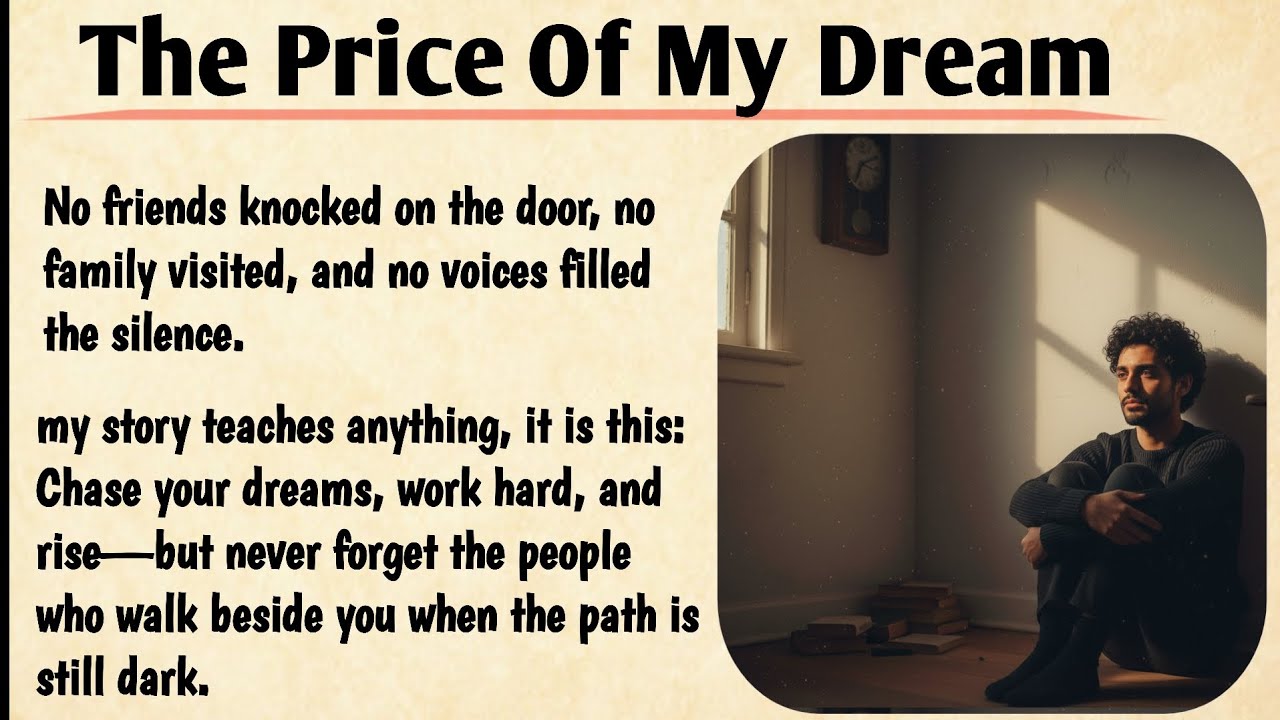 The Price of My dream  | Learn English Through Story | Improve Your English Fluency 