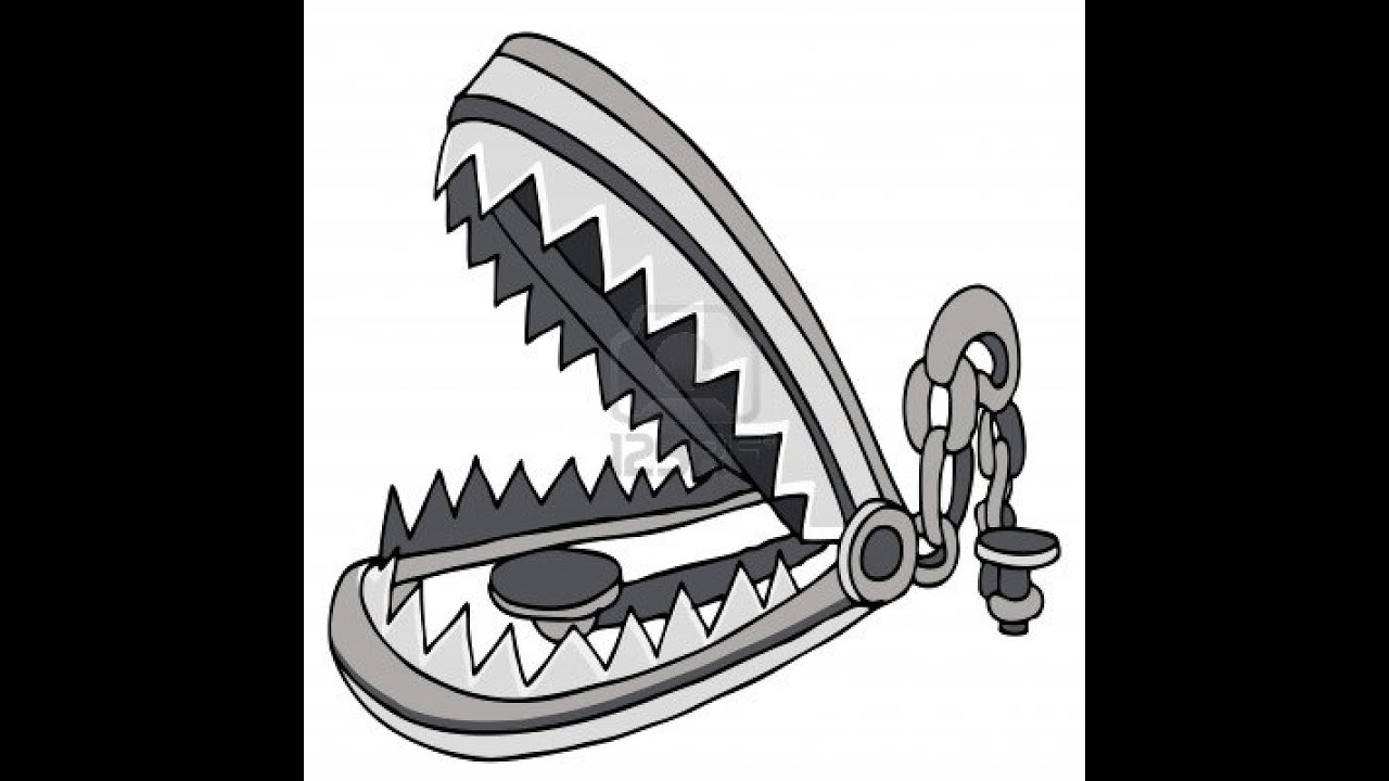 Как рисовать капкан