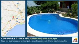 4 dormitorios 3 baños Villa se Vende en Guadalatin Valley, Totana, Murcia, Spain