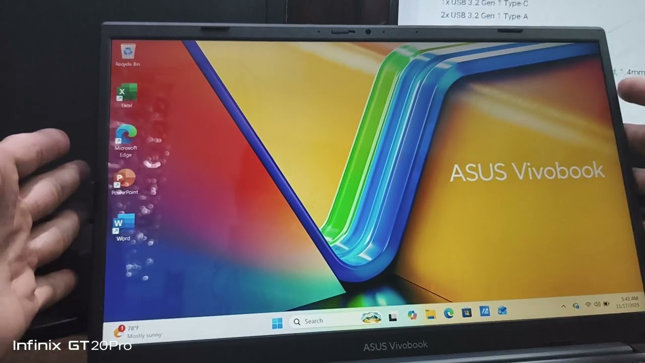 Sekilas Review Asus Vivabook 14A1404VA I3 gen 13 & Partisi SSD