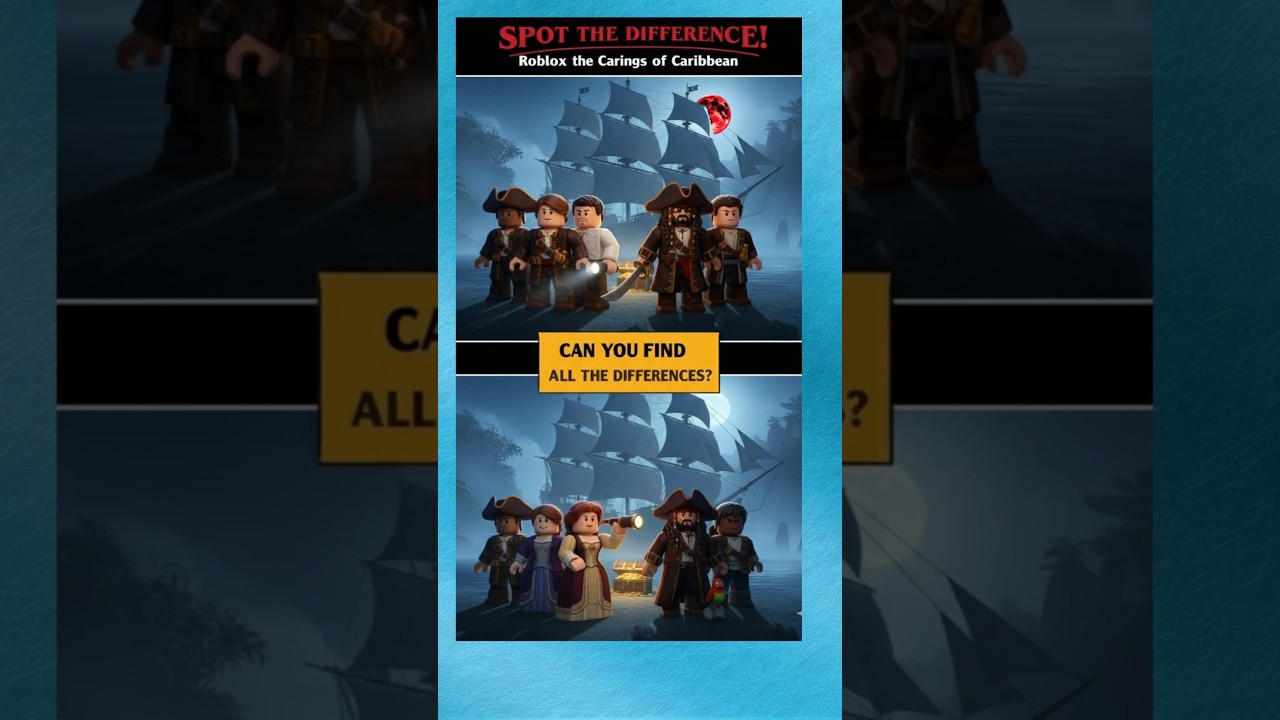Spot the Differences 👀 | Pirates of the Caribbean Edition 🏴‍☠️⚓